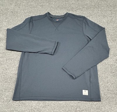 Rugged Elements Men's Long Sleeve Crew Neck Utilty Shirt Large Blue Soft