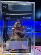 2022 Leaf Pro Set Metal Caleb Williams Pre-Production Proof Clear Black 1/1