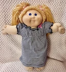 1985 Vintage Cabbage Patch Kids Girl Honey Blonde Hair Blue Eyes Left Dimple