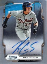 2019 Topps Bowman Sterling Kody Clemens Prospect Rookie Auto Tigers