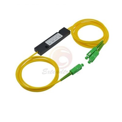 1PCS SC-APC 1X2 PLC Singlemode Fiber Optical splitter FTTH PLC SCAPC NEW *kk