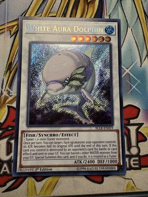 Yugioh! White Aura Dolphin Secret Rare - BLLR-EN019 1st Edition - English