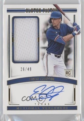 2024 Panini National Treasures 26/49 Evan Carter #CFS-ECT Rookie Auto RC 14lt