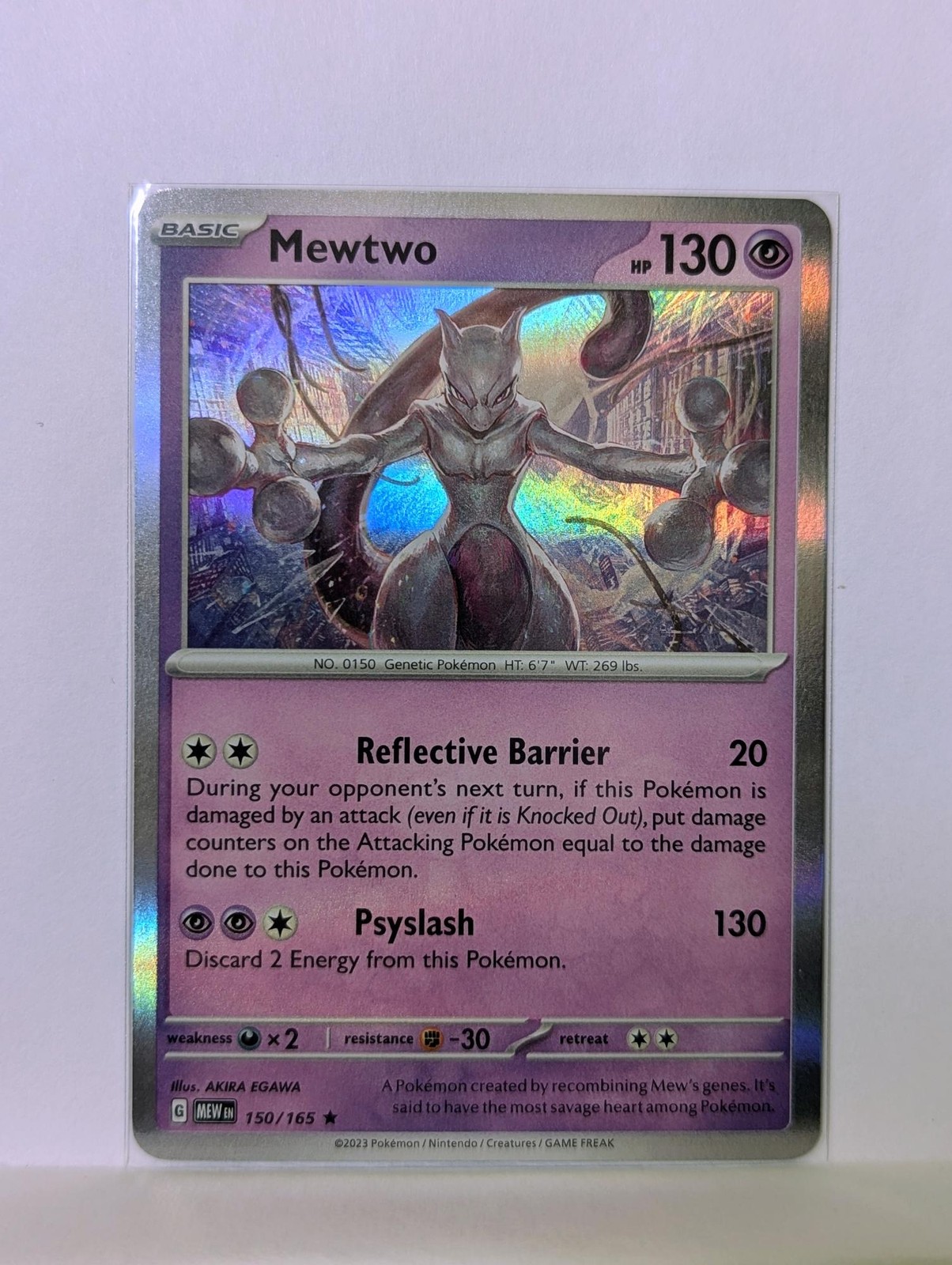 NM/M - Mewtwo 150/165 - Holo - 151 - Pokemon Card TCG #2