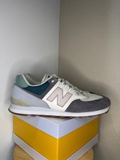 New Balance 574 Grey White Teal Pink Sneakers Men s Size 13 ML574NFU