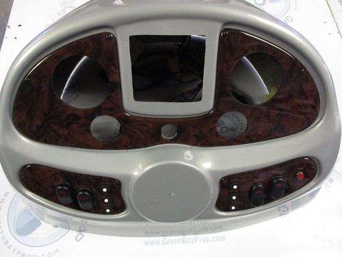 NEW Boat Center Console Top Cover Helm Dash Pontoon Gauge Switch Panel Silver
