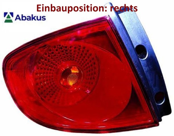Abakus 445-1915R-UE Heckleuchte Rechts RüCklicht Hecklicht RüCkleuchte-image