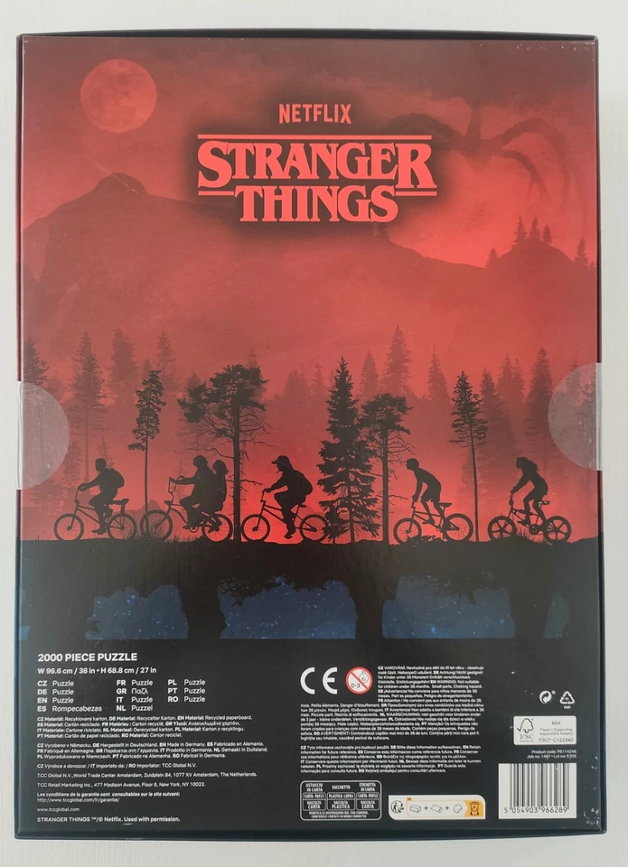Puzzle Netflix Stranger Things - 2000 pezzi - 38 x 27 in 96.6 x 68.8 cm - Immagine 2 di 4