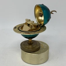 Vintage Windmill Revolving Musical Zodiac Table Lighter For Parts As Is