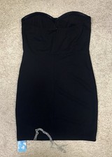 đź–¤ Cider Black Strapless Chain Slit Mini Dress đź–¤size Medium