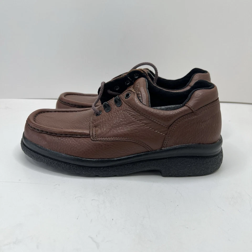 New w/ Box Red Wing Anti Slip Shoe Mens Size 7.5 E Brown Leather Oxford Comfort - Image 3 of 4