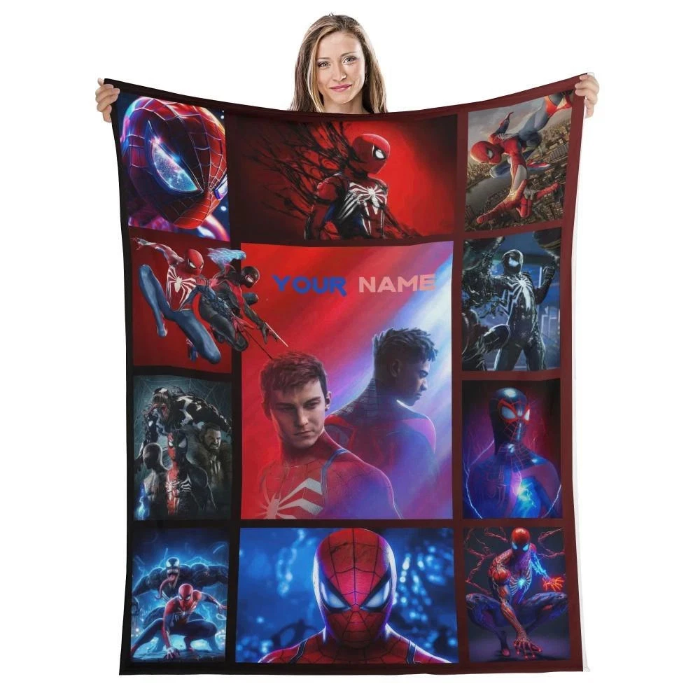 Personalized Marvel's Spider Man 2 Game Fleece Blanket Marvel