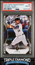 2024 Topps Transcendent Vip Party Ezequiel Tovar Gold #1/1 PSA 8 NM-MT A447