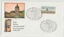 BERLIN ATM FDC 100 Pf Z NUMEREM LICZNIKA