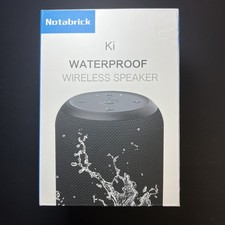 Notabrik Ki 5.3 Waterproof Wireless Speaker Rechargeable Portable Bluetooth NEW
