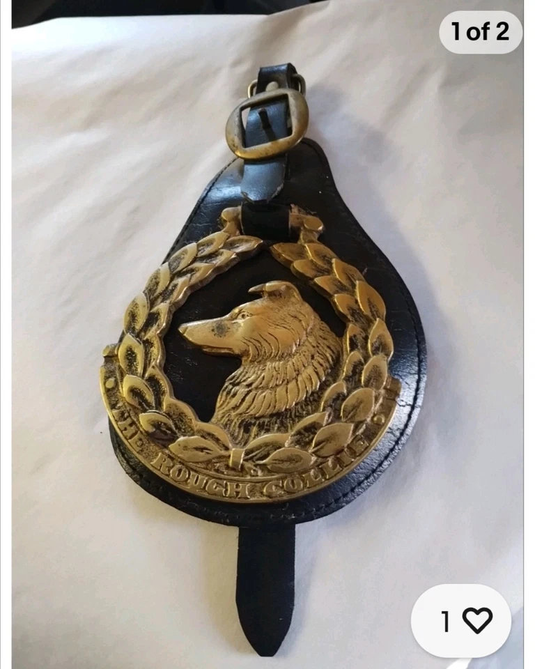 Vintage Horse Brasses Of Rough Collie Bull Terrier Old English Sheepdog JEE + 1 - Image 3 of 4