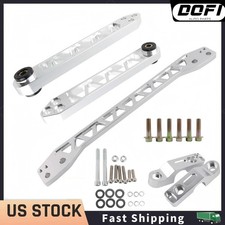 Rear Lower Control Arms Subframe Brace Silver For Honda Civic 01-05 Dx Es Lx Ex