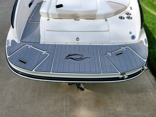2000-2002 Rinker 232 Swim Platform Pad Boat EVA Foam Faux Teak Deck Floor Mat - Picture 3 of 24