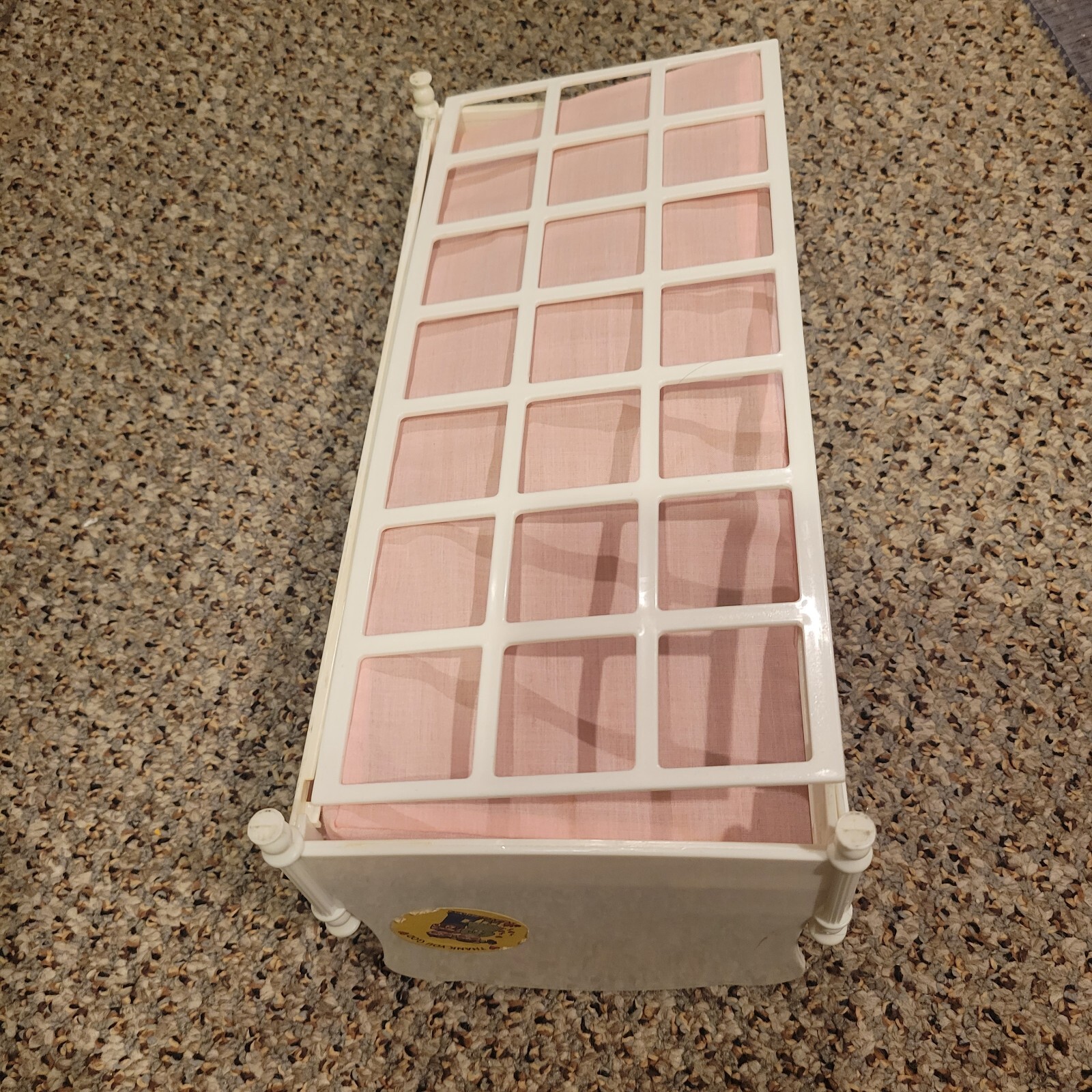 Vintage Zima 1980’s Pink Canopy Barbie Bed Cover Mattress For 11.5