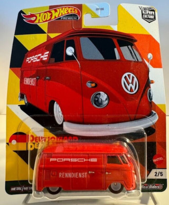 Hot Wheels Car Culture Deutschland Design Volkswagen T1 Pane Bus Porsche 2/5