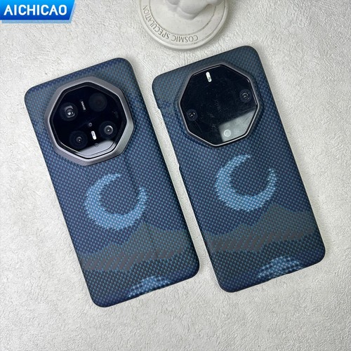 Funda de teléfono de fibra de carbono real para Huawei Mate 70RS/60RS carcasa de fibra de aramida - Imagen 5 de 18