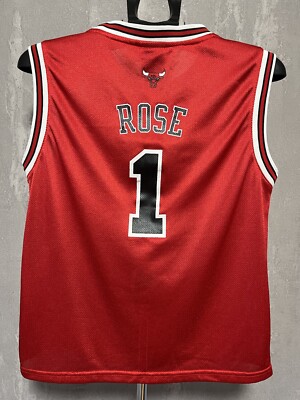 レア‼️ 刺繍‼️ NBAユニフォーム Chicago Bulls D Rose CHICAGO BULLS DERRICK ROSE JERSEY NBA BASKETBALL ADIDAS MENS