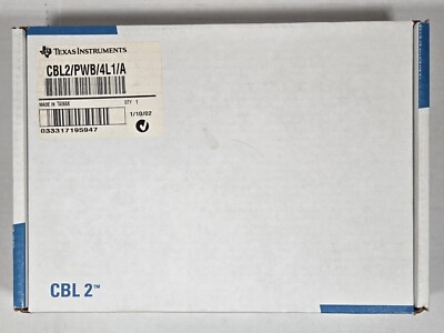 Texas Instruments TI Calculator Based Laboratory2 CBL2-PWB-4L1-A w Accessories *