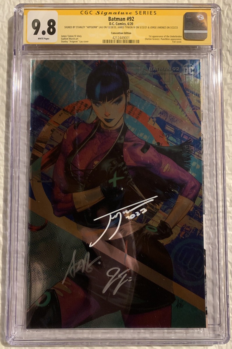 1ST UNDERBROKER Batman #92 RARE SDCC FOIL CGC 3X SS 9.8 NM+/