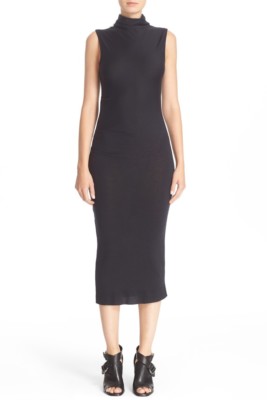 NEW Rag and Bone Francis Stripe Wool Bodycon Dress in Black - Size XS #D2680