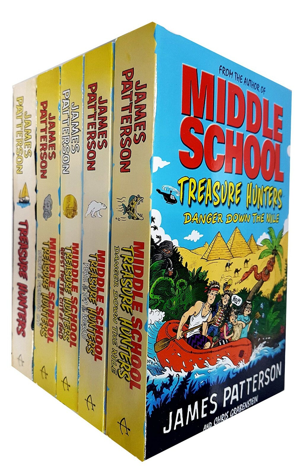 Middle School Treasure Hunters Series Collection 5 Books Set By James Patterson