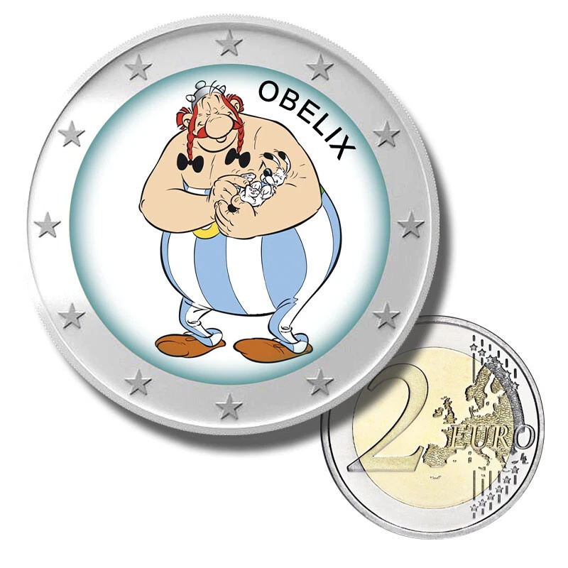 2 Euro Coloured Coin Box Set 5 Cartoons - Asterix & Obelix , Popay , Tom & Jerry - Image 4 of 4