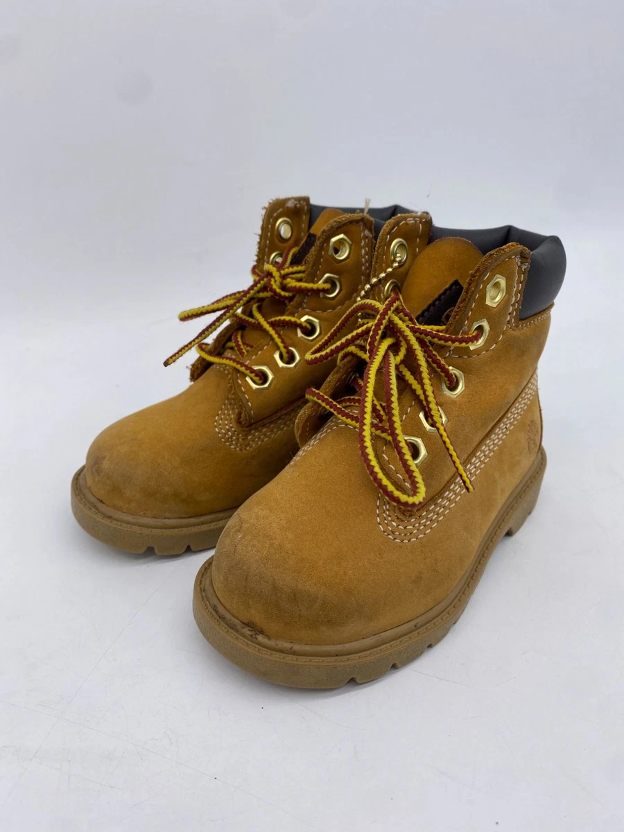Timberland Boots Baby s 6 Waterproof Wheat Nubuck Leather Toddlers