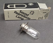 Lot 2 BAK 4V .75A Lamp Bulbs General Electric GE Projector Sound Reproducer NOS