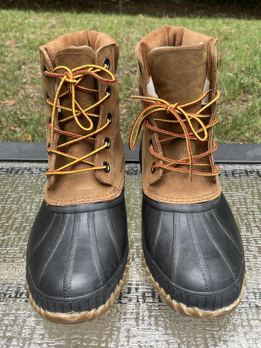 Sorel Cheyenne Waterproof Leather Duck Snow Boots Brown Men’s 8 Pre-Owned Amazon.com | Sorel Men main image 4