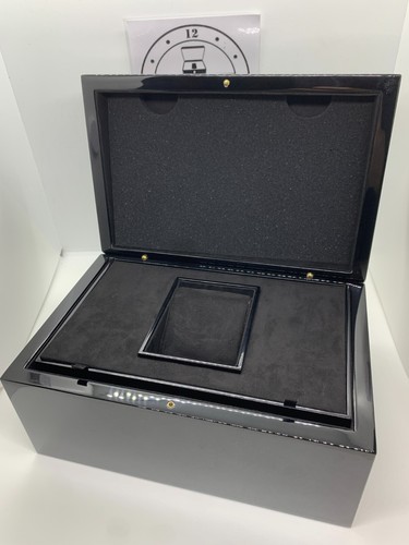 BVLGARI men´s RARE XXL watch box scatola orologio boite montre caja reloj uhrenb - Imagen 14 de 17
