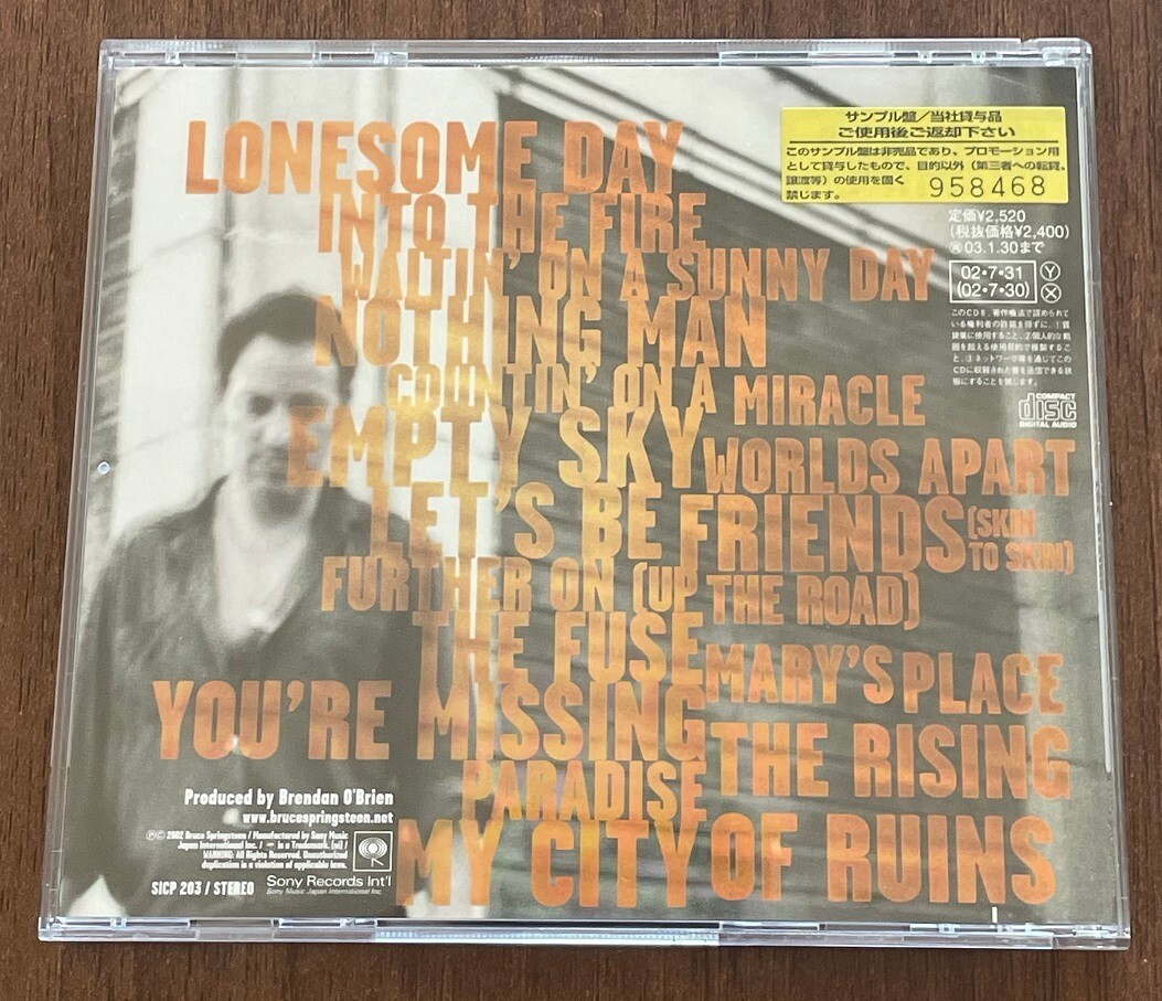 PROMO! Bruce SPRINGSTEEN Japan CD +PROMO booklet + STICKER! The