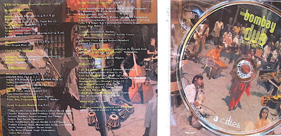 3 CITIES by Bombay Dub Orchestra CD. *Free Post* - image 2 of 3