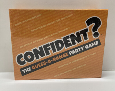 Confident? the Guess-A-Range Party Game USA Ed 2-30 Players Trivia NEW SEALED