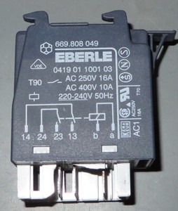 Miele Trockner Eberle Heizungsrelais Spule 230V AC Relais Heizung 669.808 049