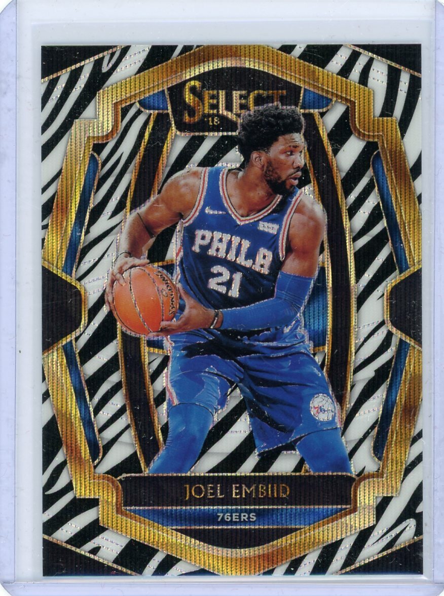 2018-19 Panini Select Basketball Premier Level Zebra Prizm