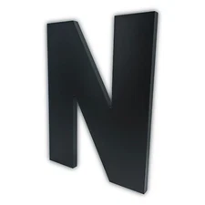 8 Inch Large House Numbers Black Modern Home Address Signage for Outside Wide...