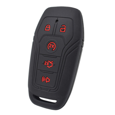 XUKEY Silicone Key Case Cover For Lincoln MKZ MKX Ford F-150 Fusion Mustang