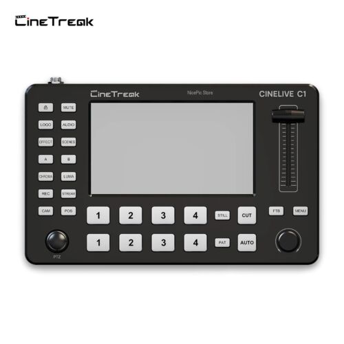 Interruptor de video HD CineTreak CINELIVE C1 5 pulgadas mezclador de audio 4 canales control PTZ - Imagen 1 de 6