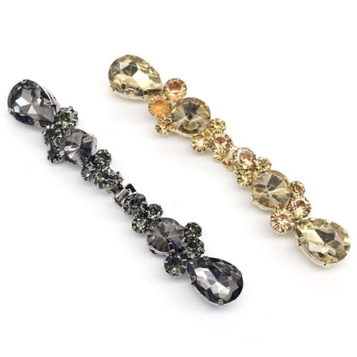1 Pair DIY Crystal Hook and Eye Clasp Button Fastener Sewing Craft Decorative - Picture 9 of 12