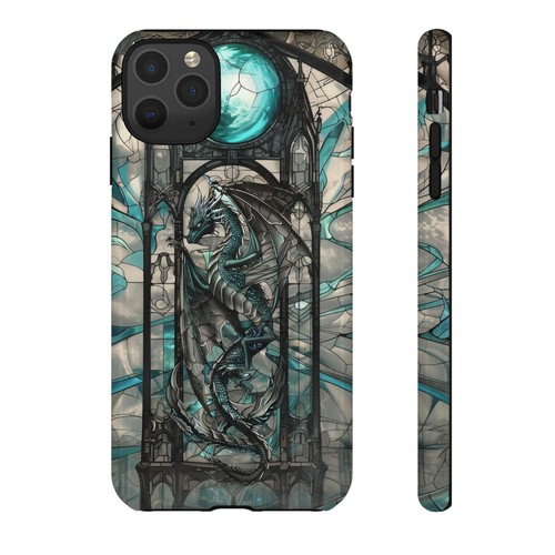 Teal Dragon Stained Glass Phone Case for iPhone, Samsung Galaxy, Pixel - 第 82/175 張圖片