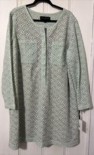 Victoria Beckham Target Shift Dress Lace Mint Green 2X Brand New