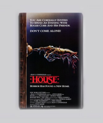 HOUSE (1986) - 2'' x 3'' MOVIE POSTER MAGNET (80's vhs horror slasher)