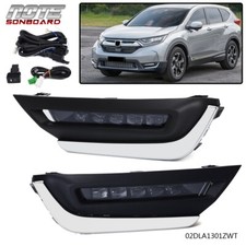 Fit For 17-18 Honda Cr-v Crv Fog Light Led Daytime Running Lightswitch Kit