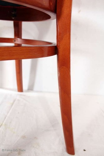 Hermosa silla de madera silla de cocina silla tapizada funda roja vino silla apilable - Imagen 8 de 24