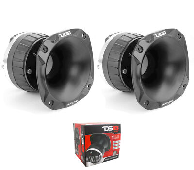 2'' 640W 8 Ohm Titanium Compression Driver & Aluminum Short Horn Kit Pair DS18